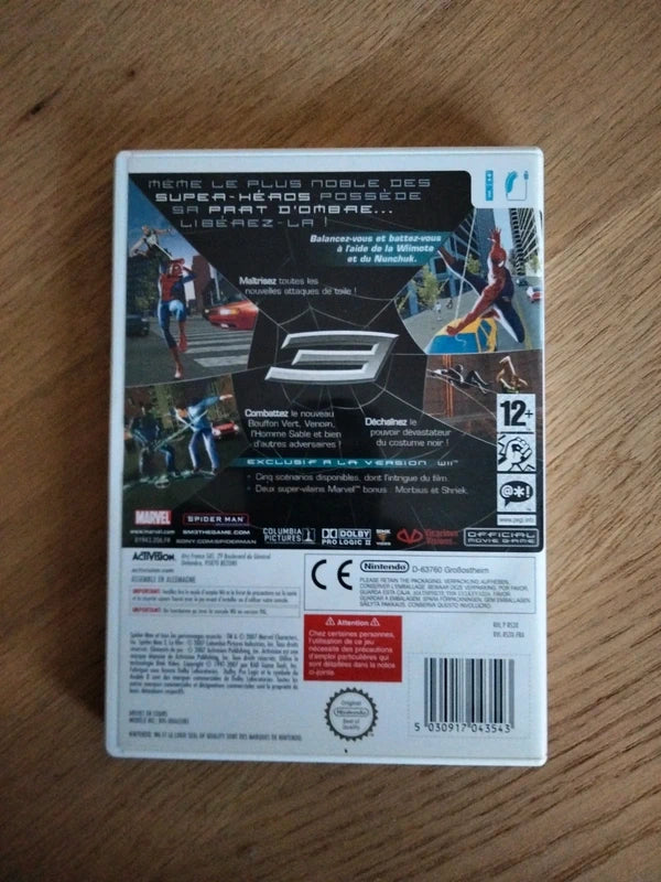 Jeu Wii Spiderman 3