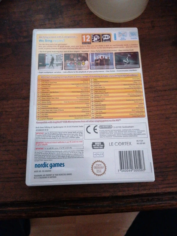 Jeu wii, We sing encore