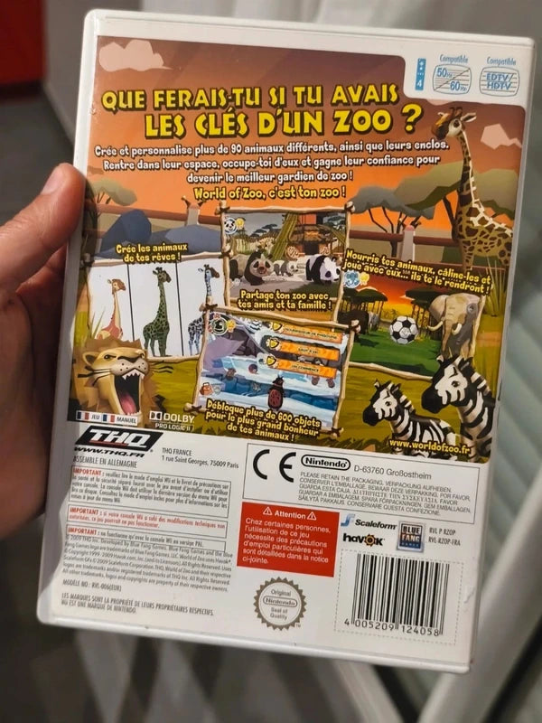 Jeu Wii World of zoo