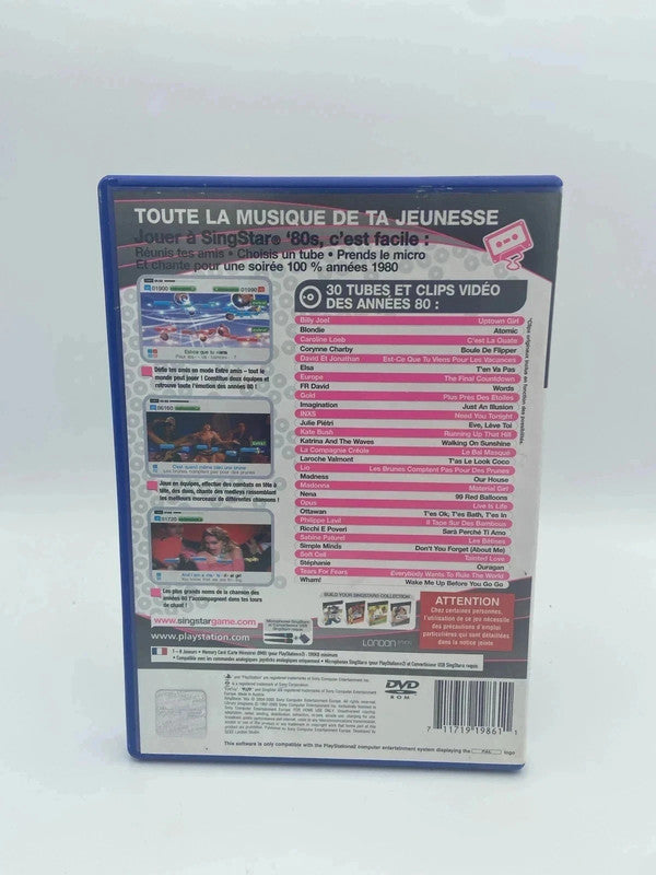 singstar '80s ps2 playstation 2 pal