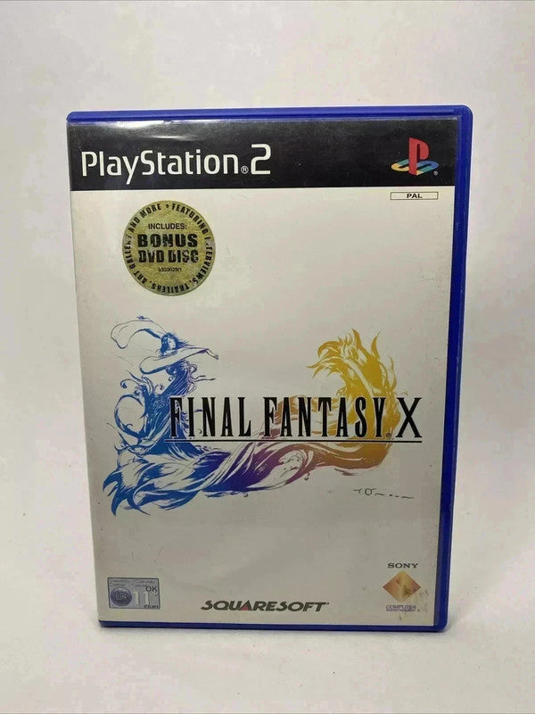 Final fantasy X sony ps2 playstation 2 + dvd pal jeu vidéo tbe version anglaise