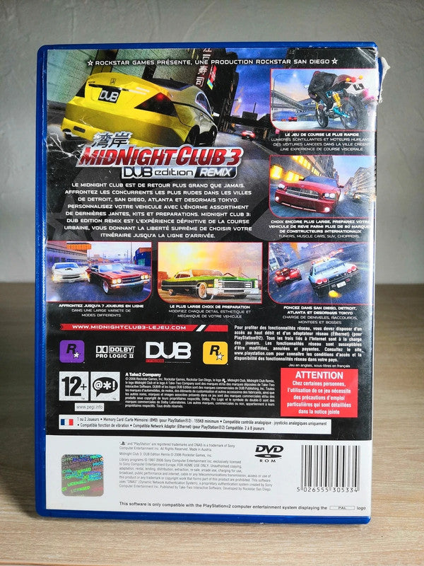 Midnight Club 3 Dub Edition Remix - PlayStation 2 - PS2