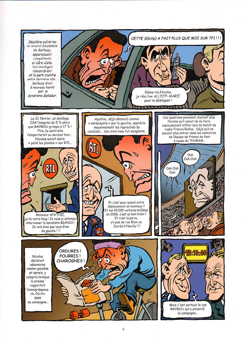 Sarko 1er – La face karchée de Sarkozy, la suite | Bande dessinée politique livre
