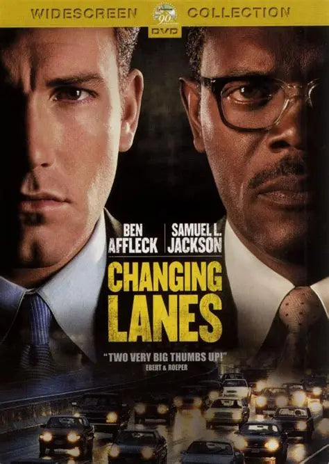 dvd Samuel Jackson Ben Affleck Changing Lanes