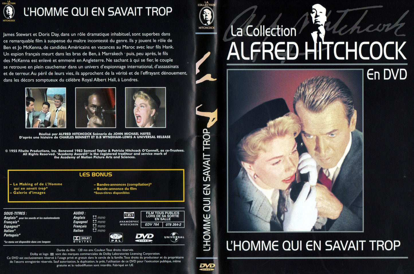 dvd Alfred Hitchcok L'homme Qui En Savait Trop