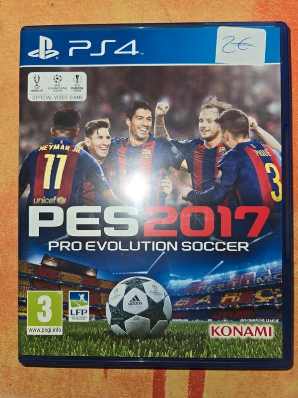 Jeux PES 2017 ps4