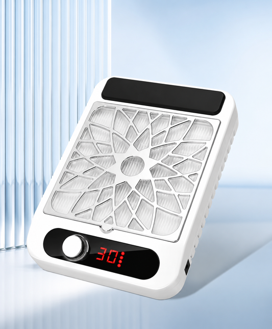 Collecteur de Poussière d'Ongles Professionnel – Aspirateur Manucure avec Filtre Réutilisable & Affichage LED