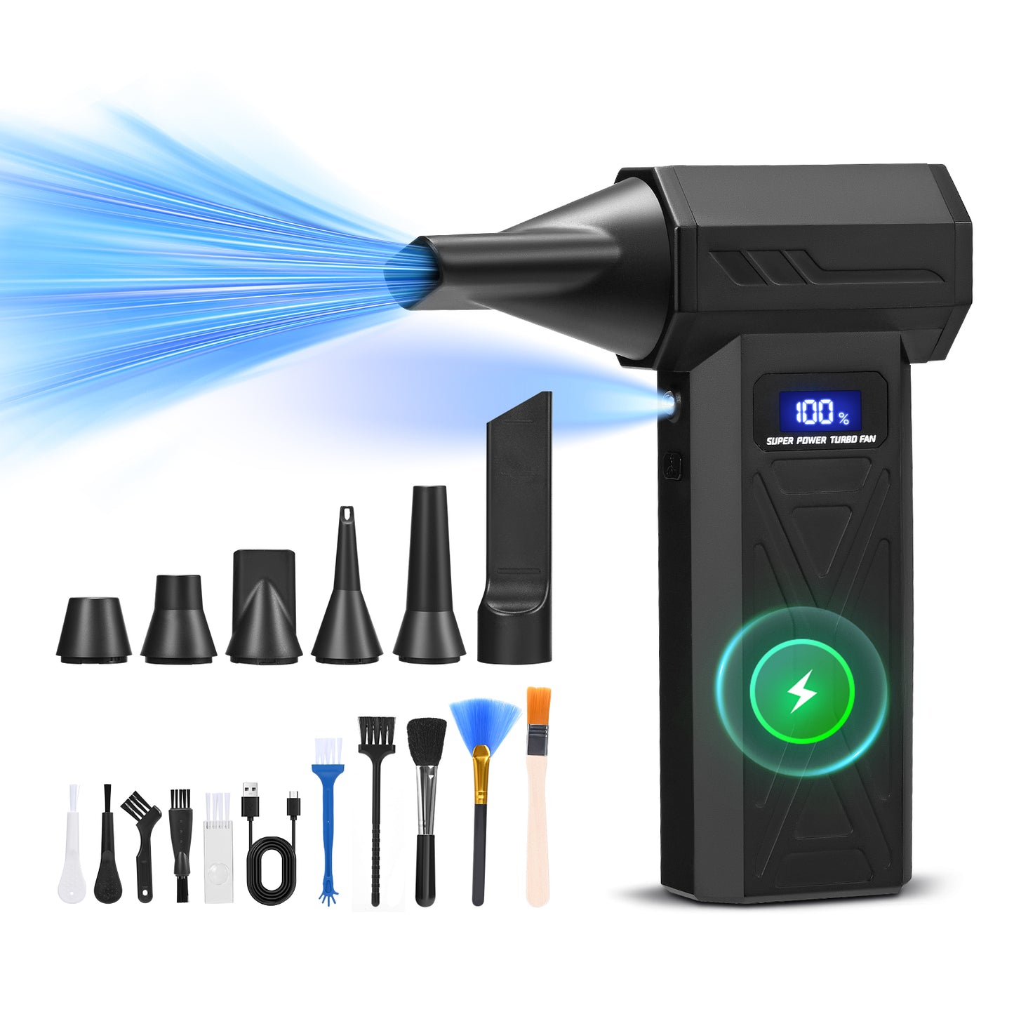 Aspirateur sans fil 6 en 1 avec souffleur d’air portable