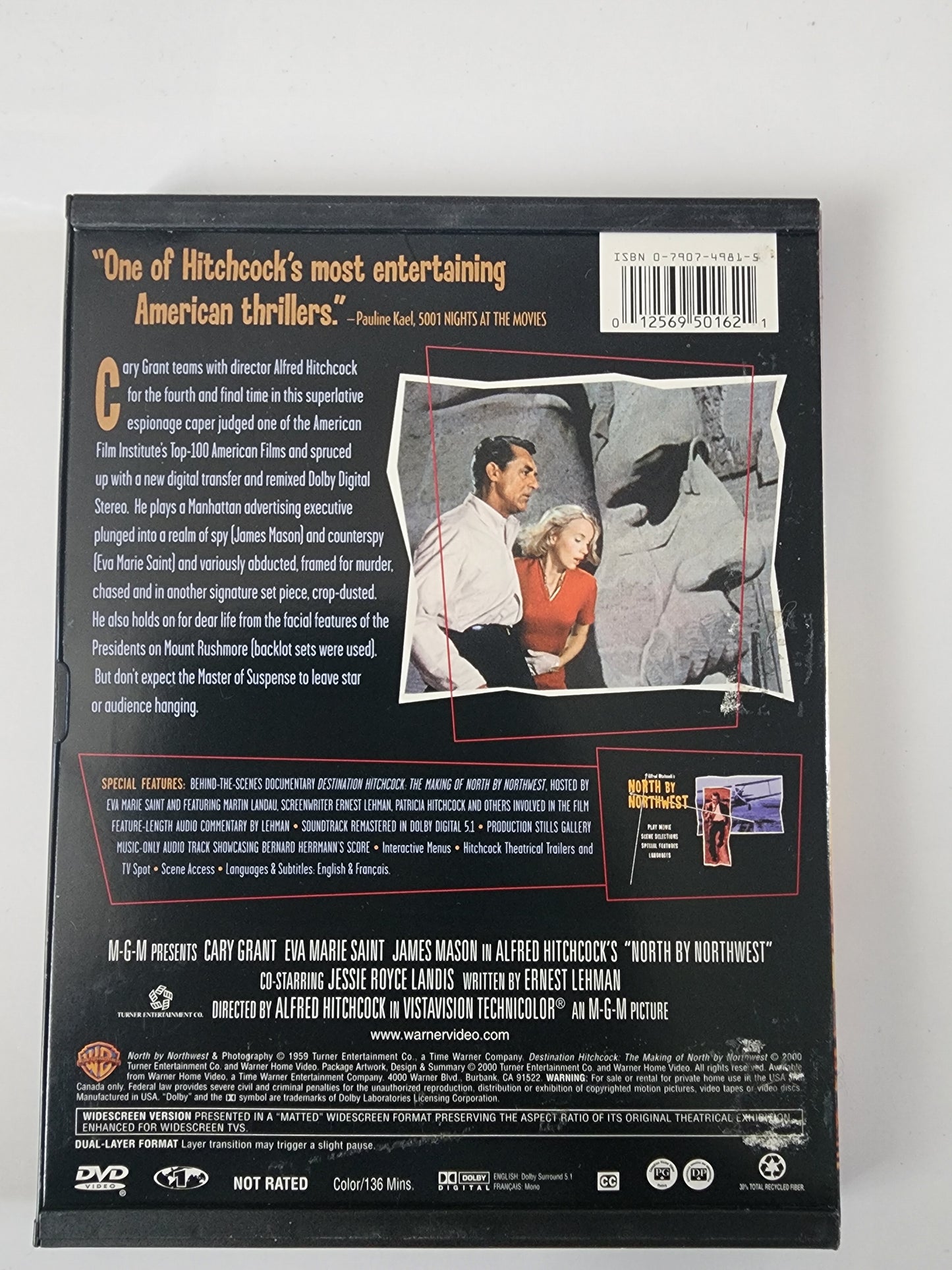 La Mort aux Trousses - DVD Alfred Hitchcock (North by Northwest)