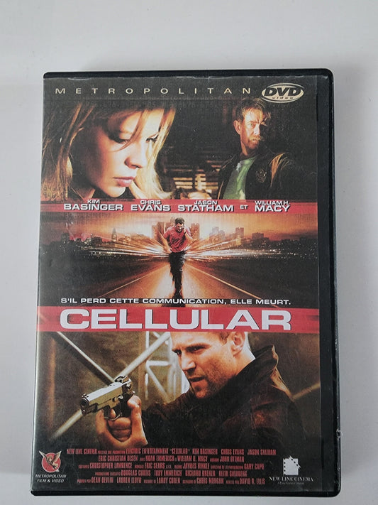 Cellular DVD - Dos de la pochette avec synopsis