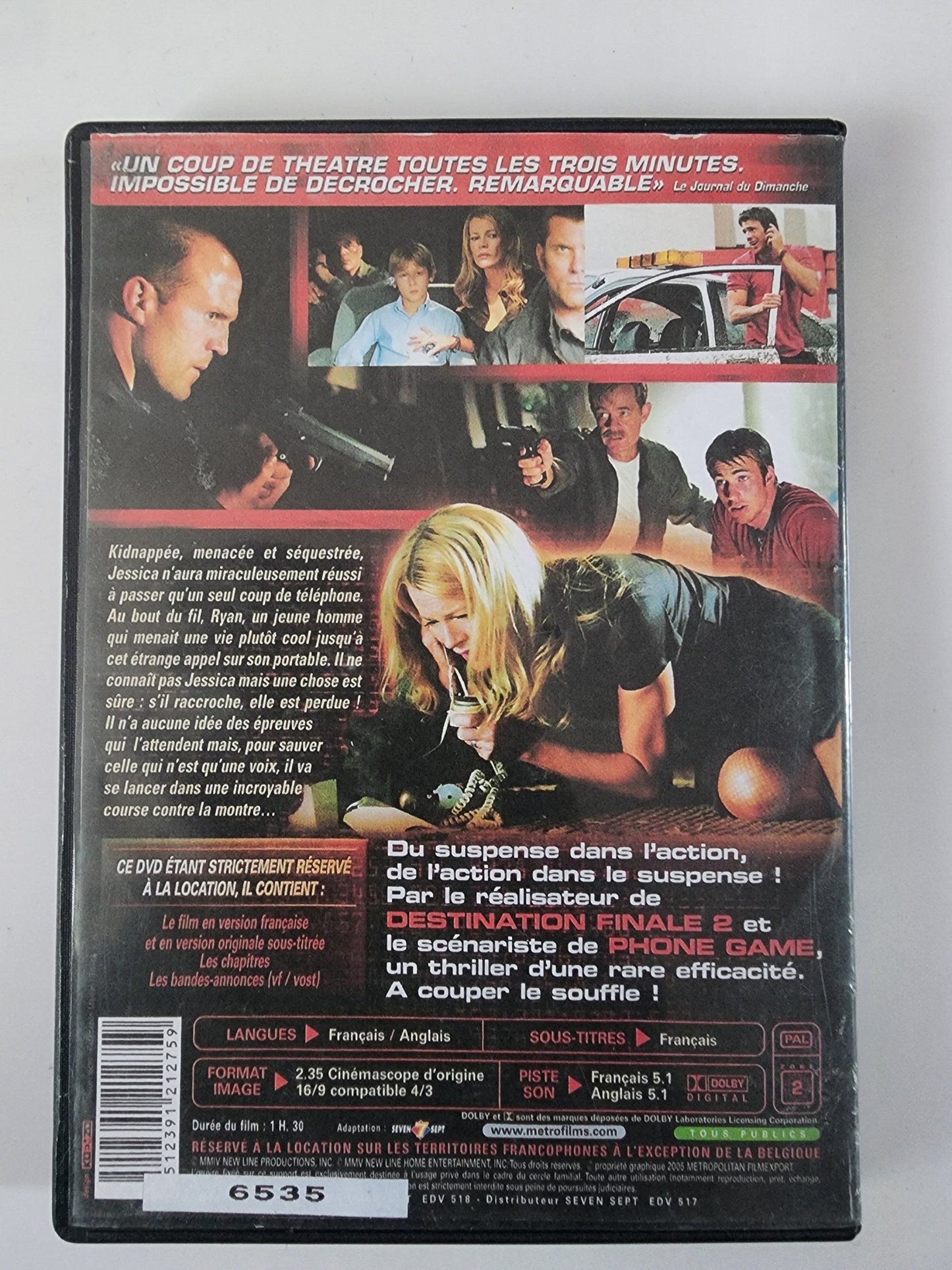 Cellular DVD - Code-barres 3512391212759