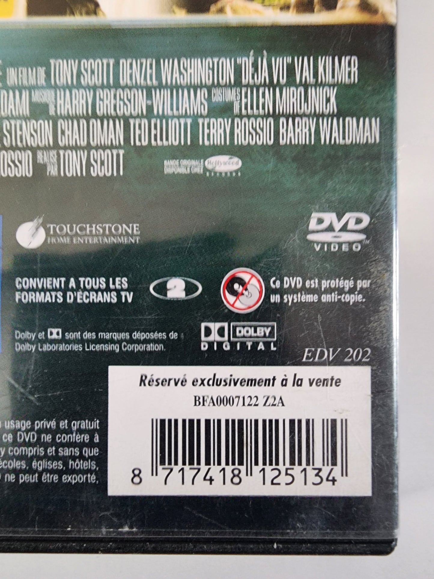 Déjà Vu - DVD Thriller avec Denzel Washington – Tony Scott