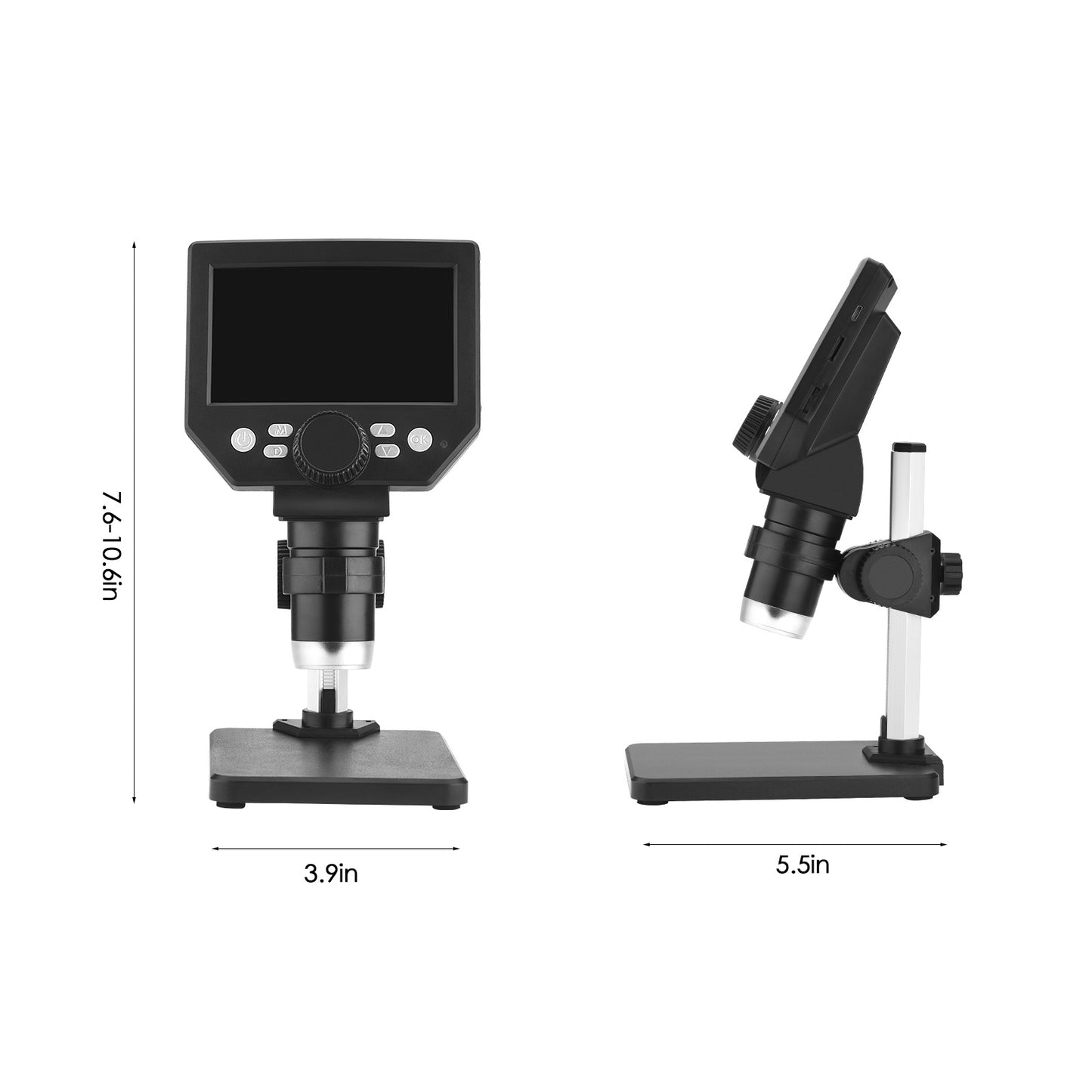 Microscope Numérique 4,3 Pouces 1000X – Écran LCD 1080P – Microscope Électronique pour Réparation Téléphone et Soudage