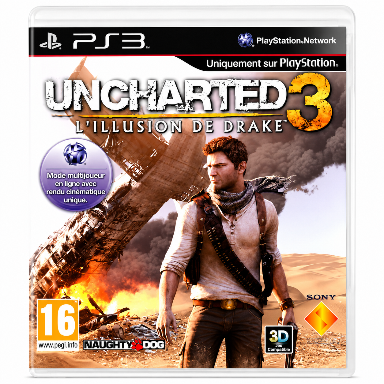 Uncharted 3 L’Illusion de Drake PS3 PlayStation 3 Jeu Vidéo Action Aventure Français PAL PEGI 16