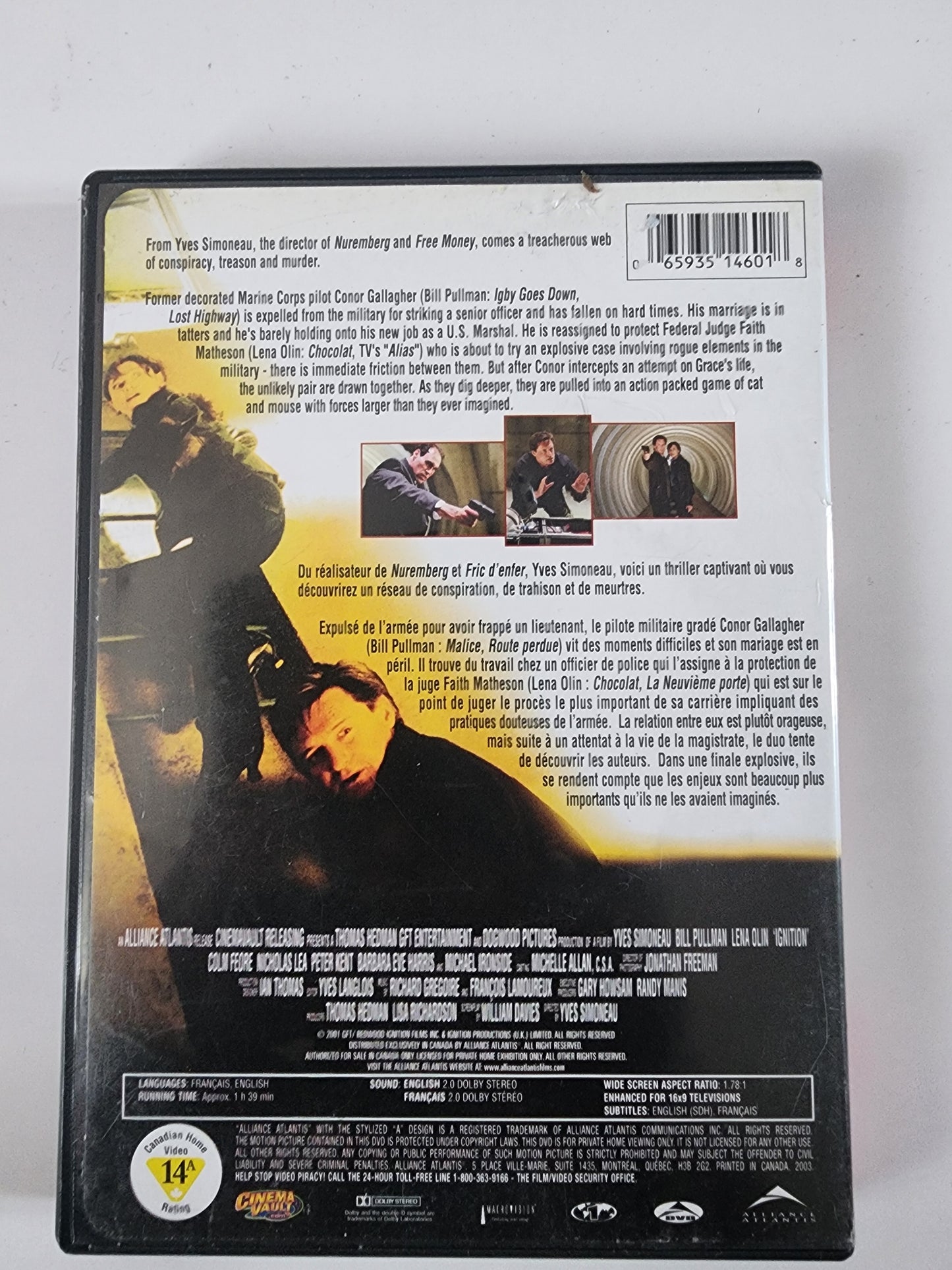 Ignition - DVD Thriller avec Bill Pullman et Lena Olin