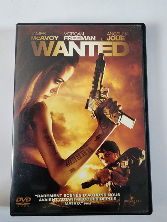 Wanted DVD - Pochette avant James McAvoy Angelina Jolie Morgan Freeman