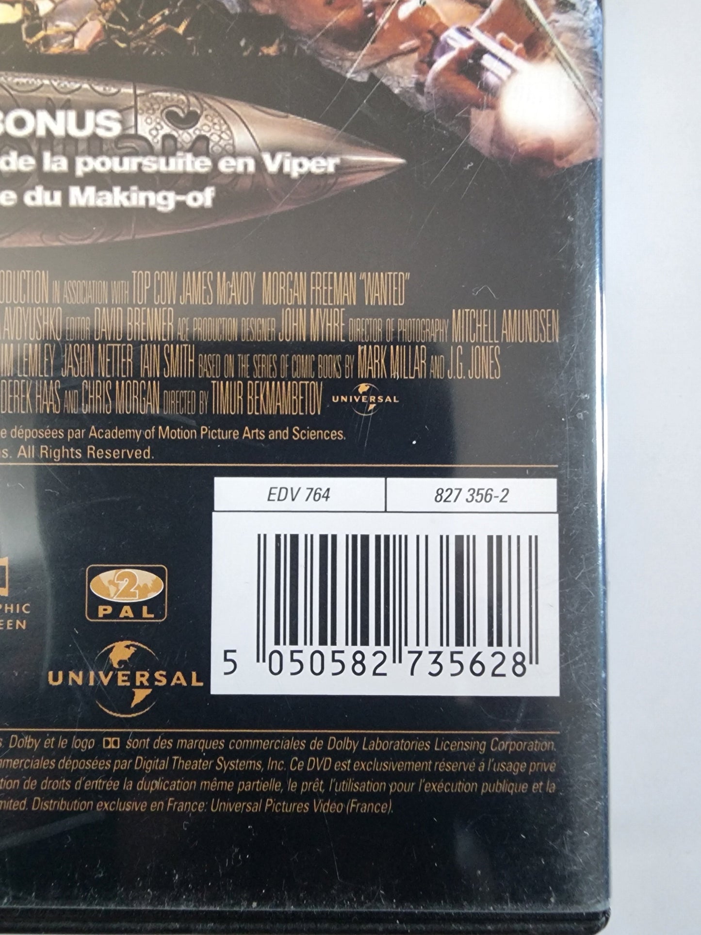 Wanted DVD - Code-barres 5050582735628 EDV764