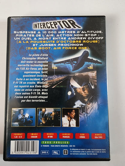 Interceptor DVD - Dos de la pochette avec synopsis