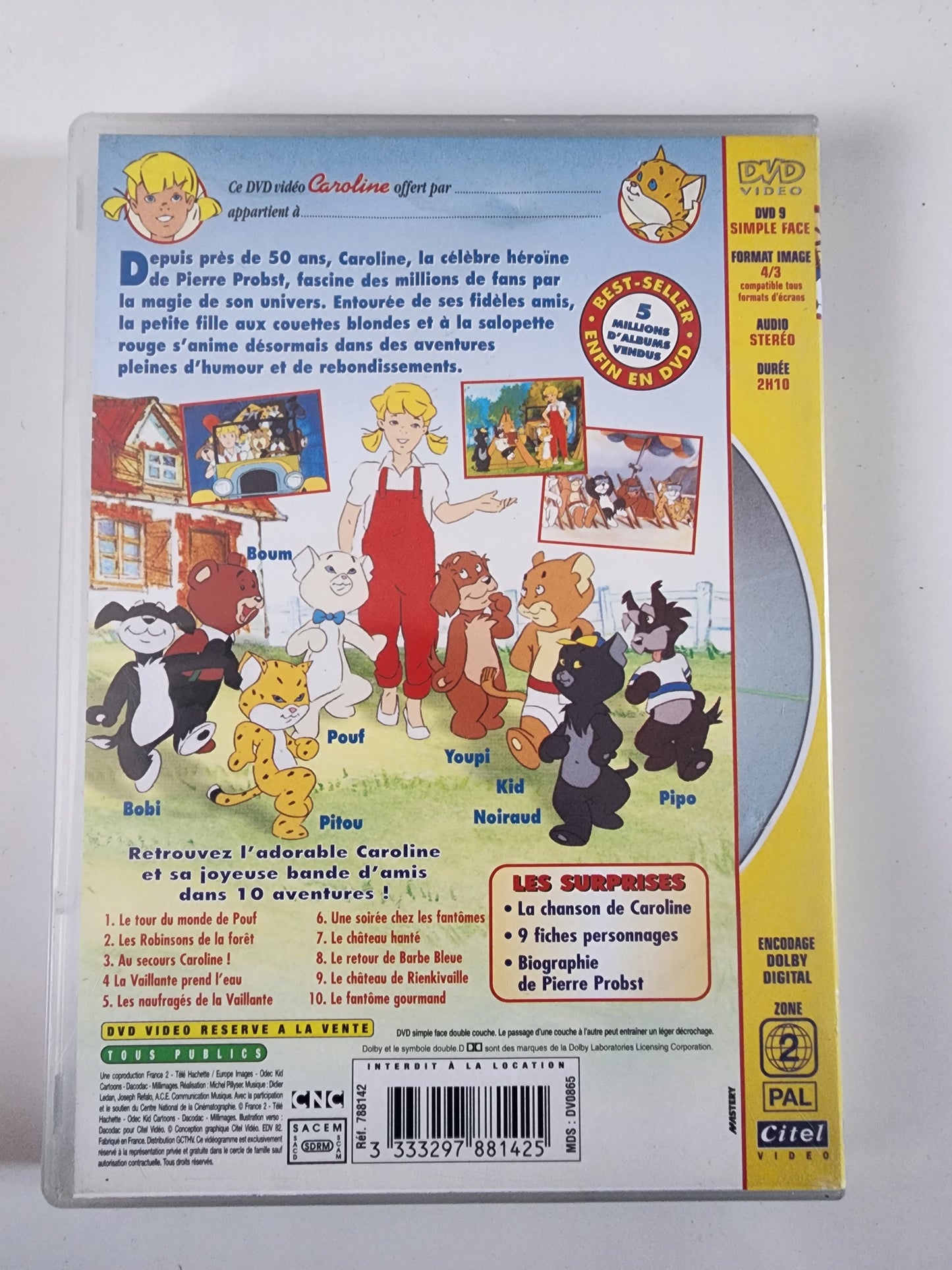 Caroline et ses amis partent à l'aventure - DVD Animation Hachette Jeunesse