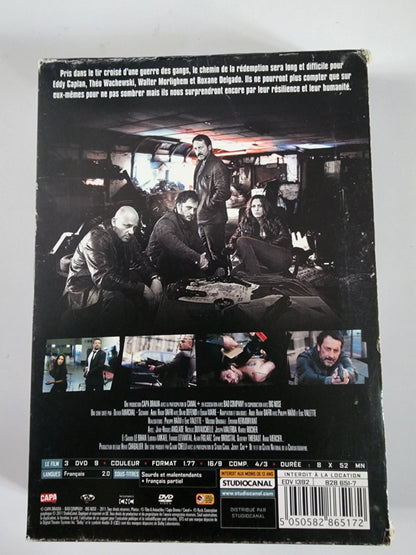 Braquo Saison 2 DVD - Dos de la pochette avec synopsis et fiche technique