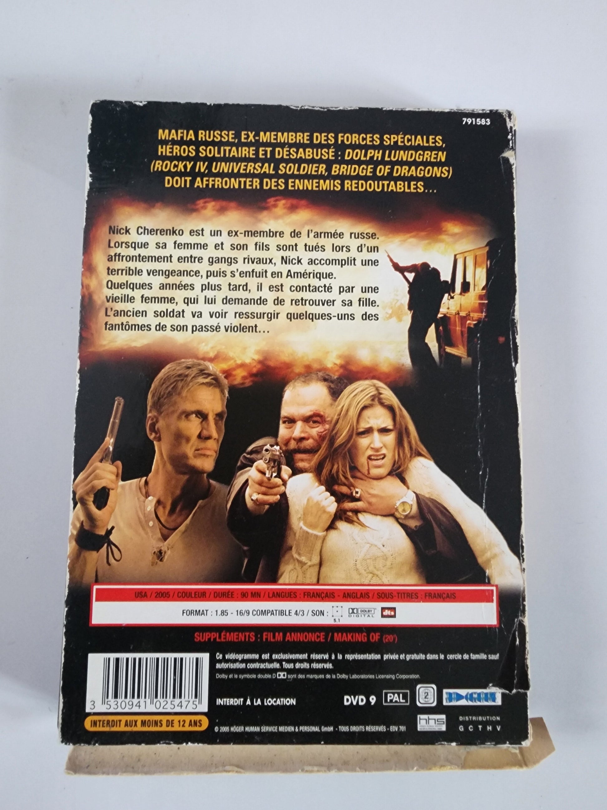 The Mechanik DVD - Dos de la pochette avec synopsis