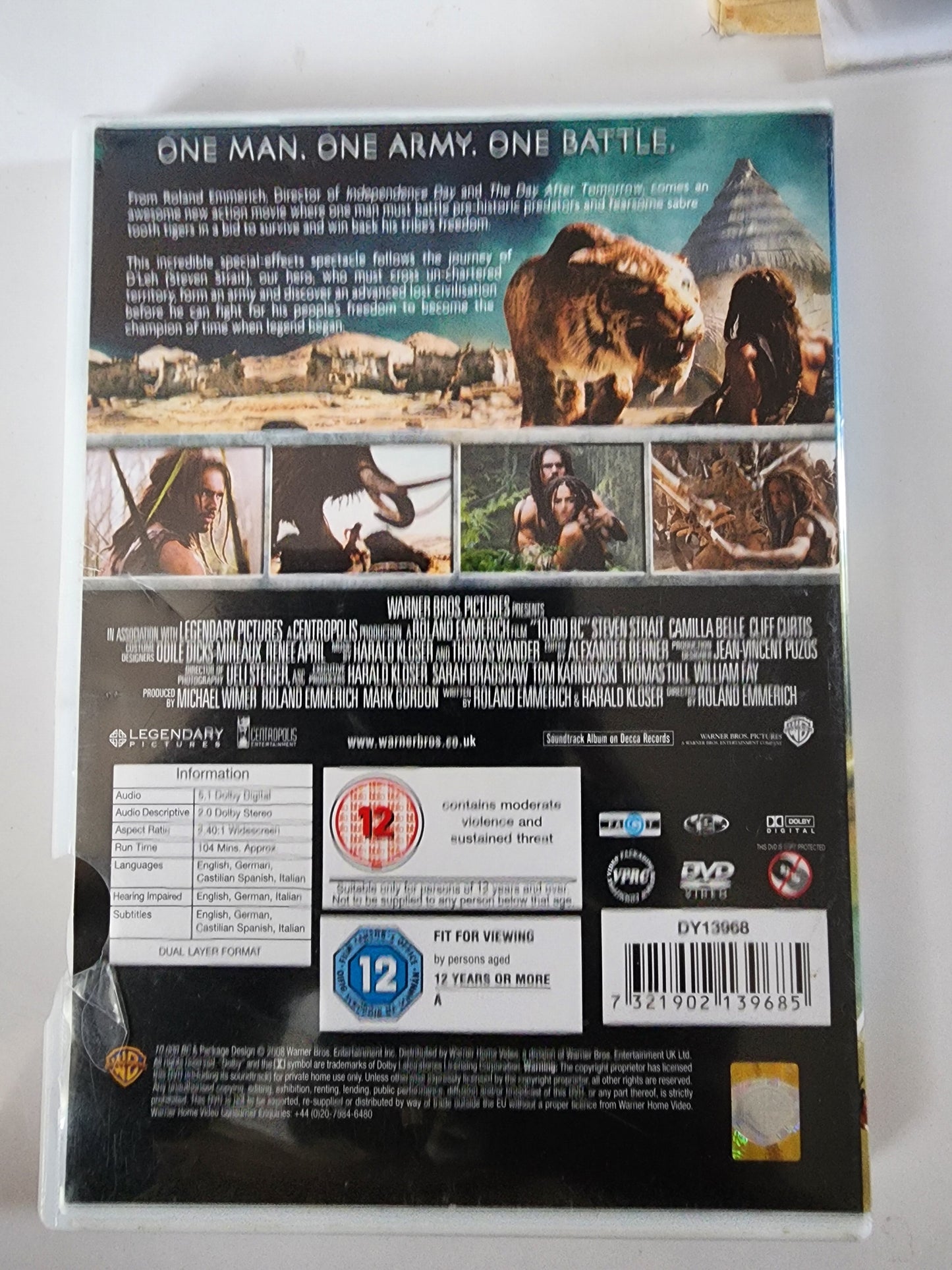 10,000 BC DVD - Verso