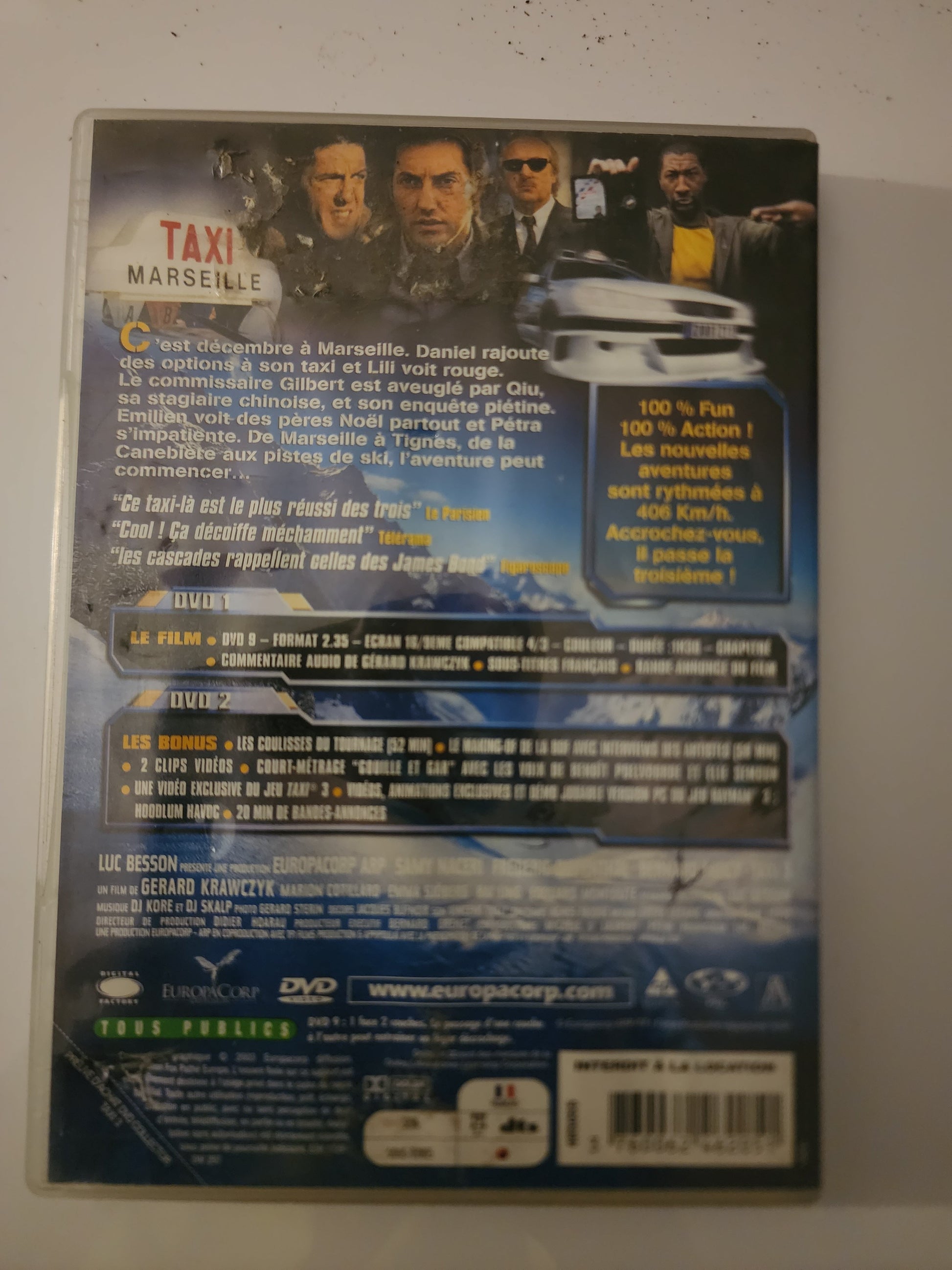 Taxi 3 DVD - Code-barres
