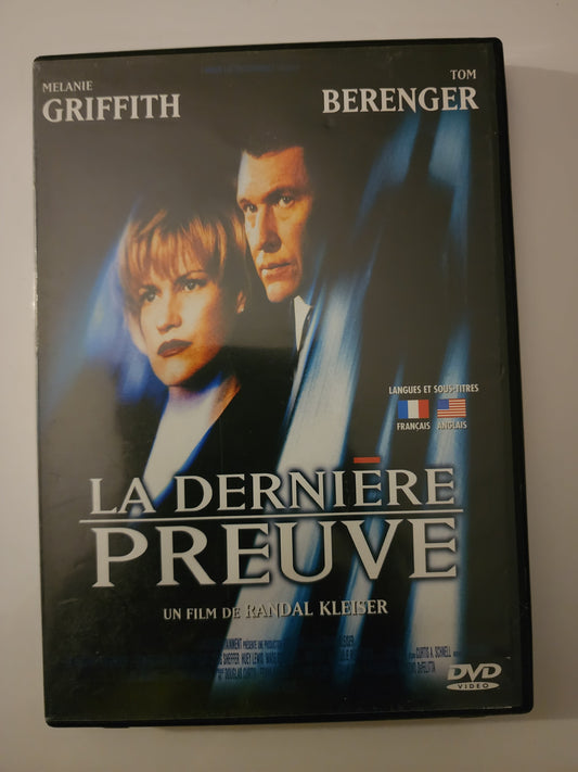 La Dernière Preuve DVD - Recto