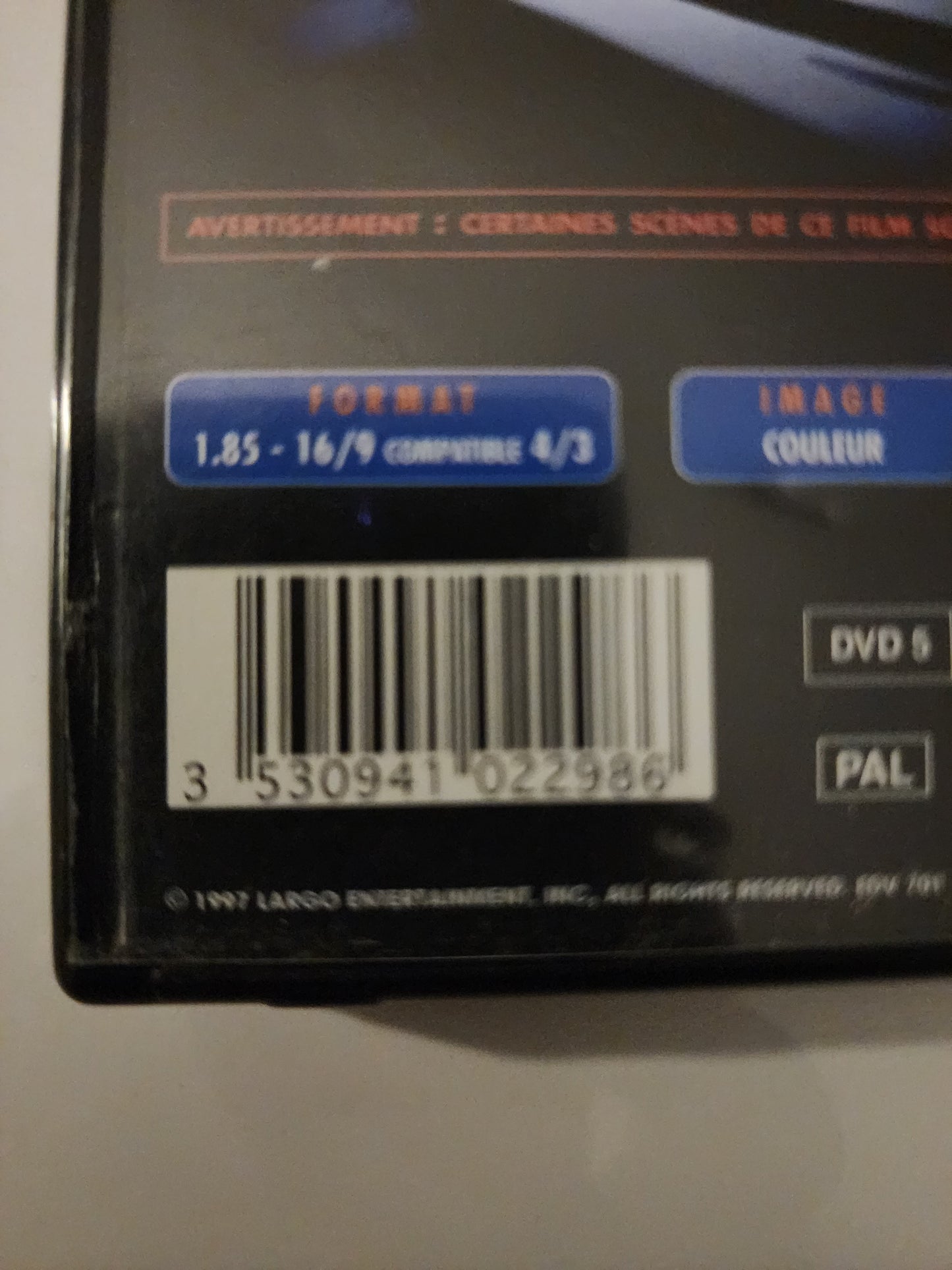 La Dernière Preuve DVD - Code-barres