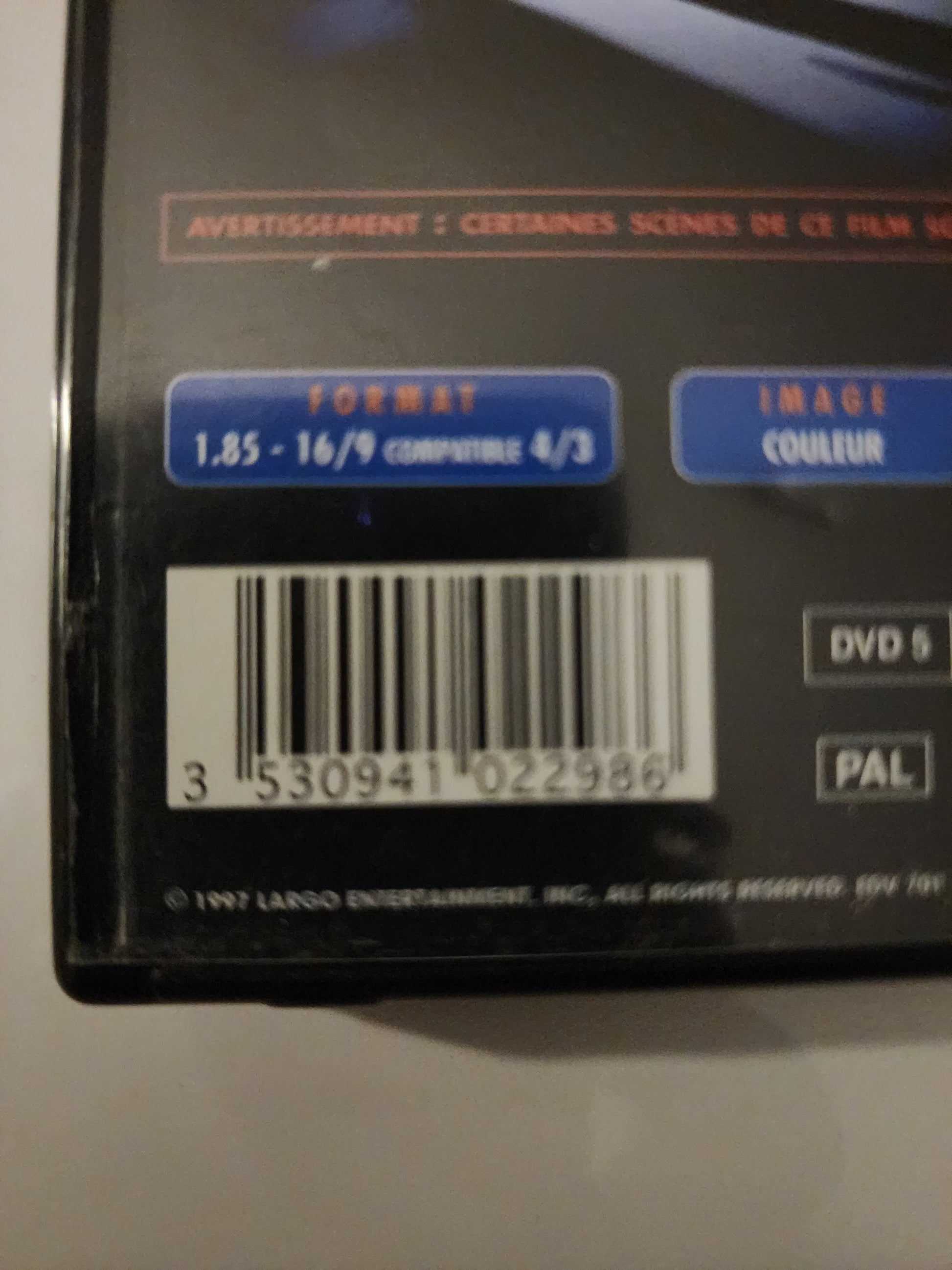 La Dernière Preuve DVD - Code-barres