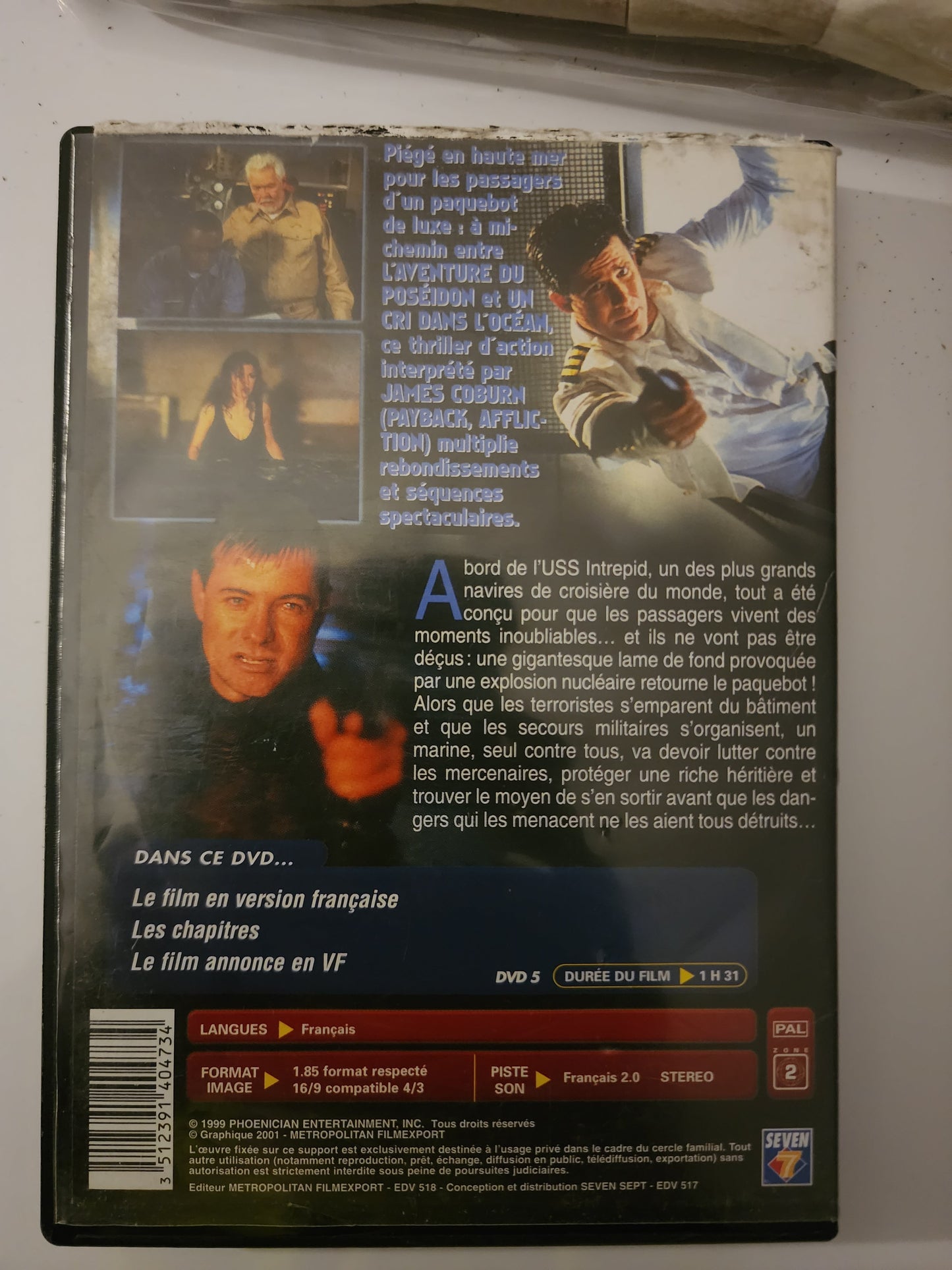 USS Intrepid DVD - Verso