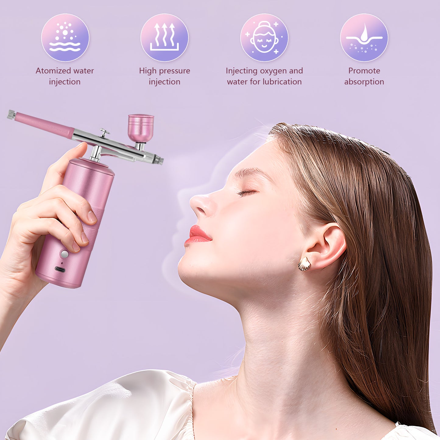 Aérographe Sans Fil avec Compresseur – Kit Portable Rechargeable pour Ongles et Peinture