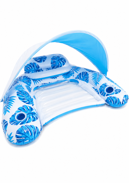 Fauteuil Gonflable Flottant Piscine Adulte avec Dossier et Accoudoirs – Hamac Aquatique Confortable pour Piscine, Plage et Vacances d’Été