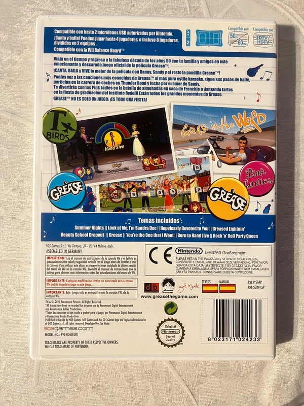 Grease juego wii