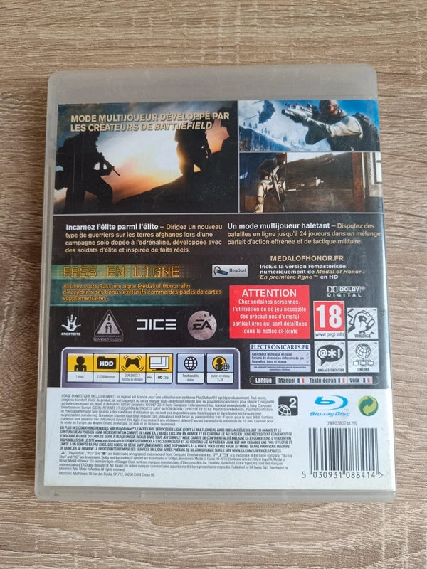 Jeu Medal Of Honor sur PS3