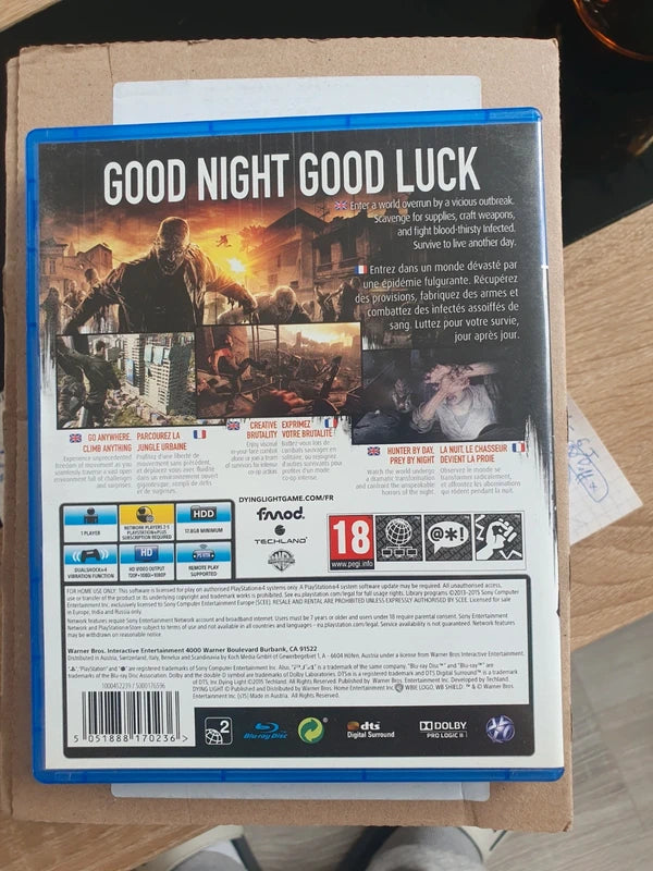 Jeu PS4 Dying Light Playstation 4