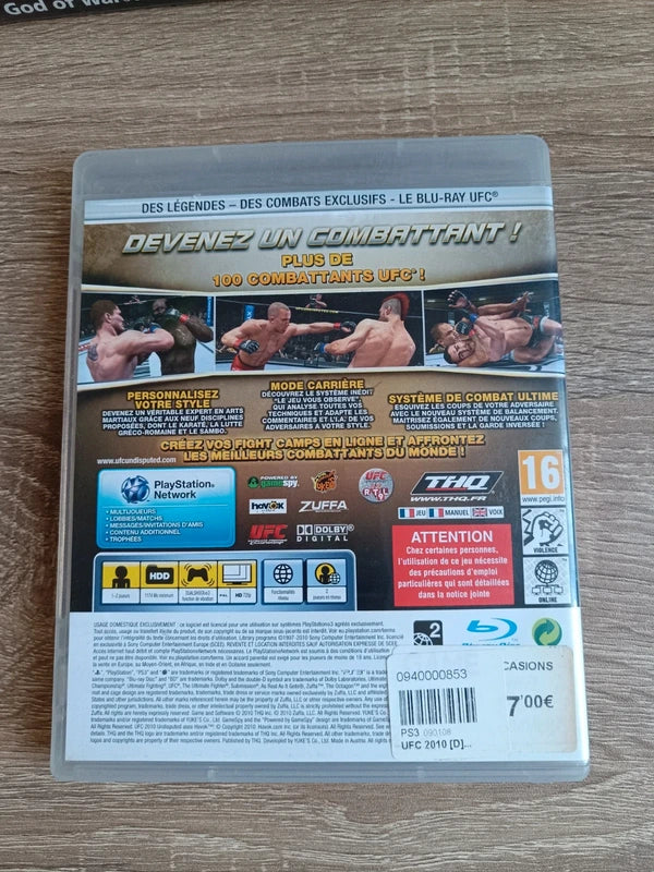 Jeu UFC Undisputed 2010 sur PS3