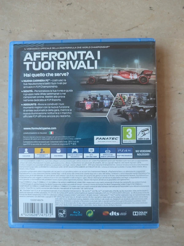 Formula One 2019 gioco PlayStation 4