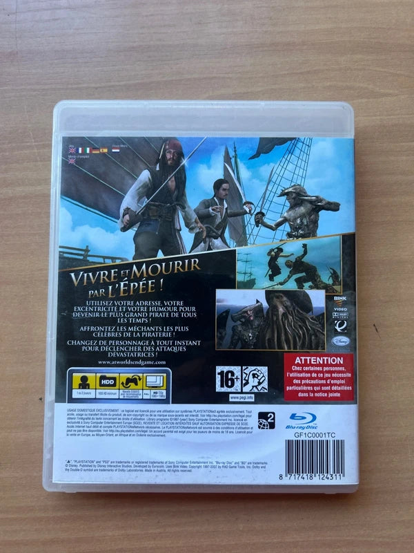 Jeu PS3 Disney pirate des Caraïbes jusqu’au bout du monde