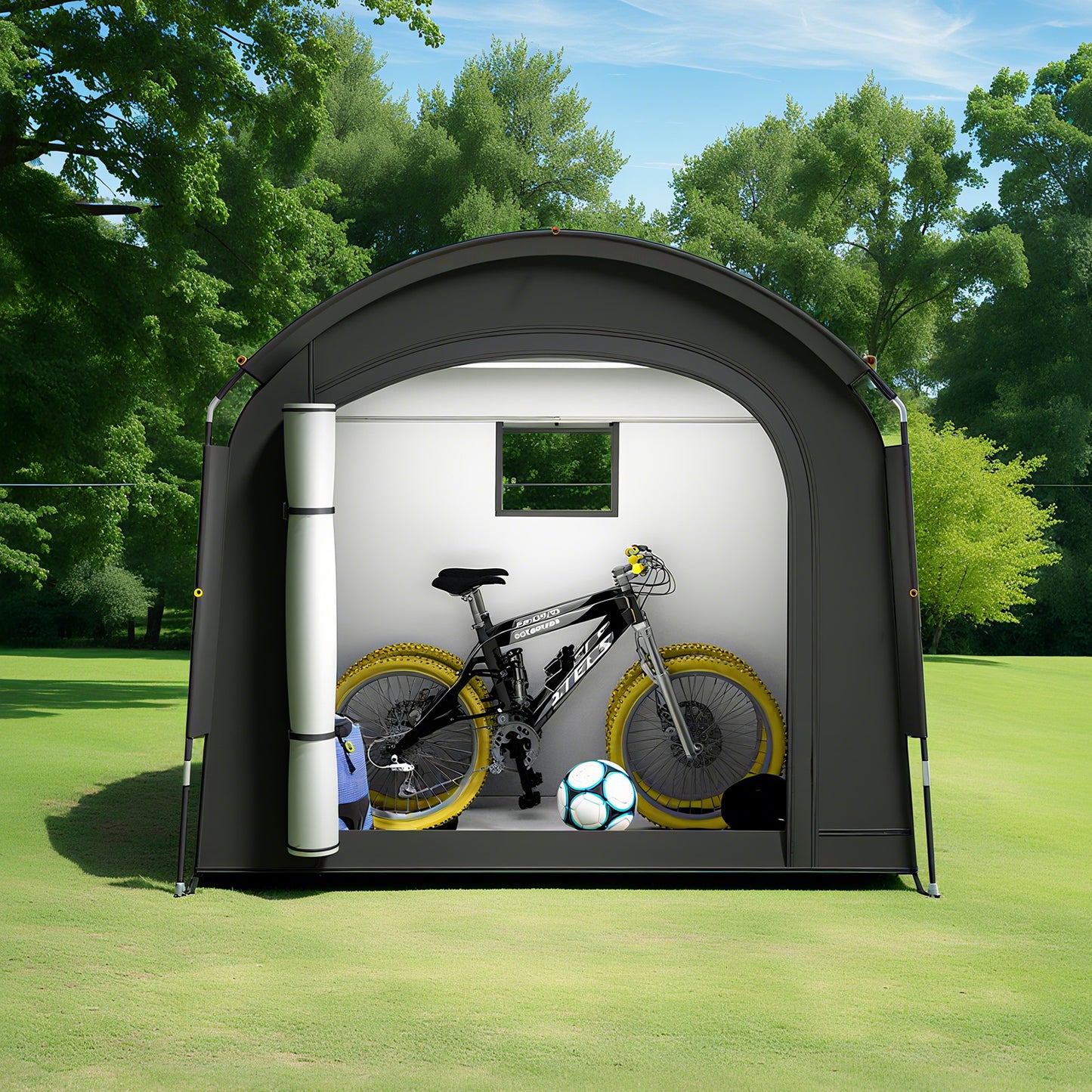 Abri de Rangement pour Vélo Étanche et Pliable – Tente de Protection pour 1 à 2 Vélos