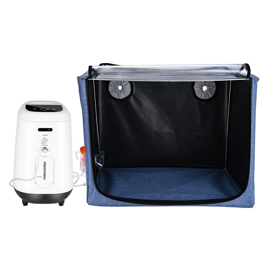 Cage Oxygène Animaux 100L – Tente Atomisation Vétérinaire Pliable – Soins Respiratoires Chien Chat