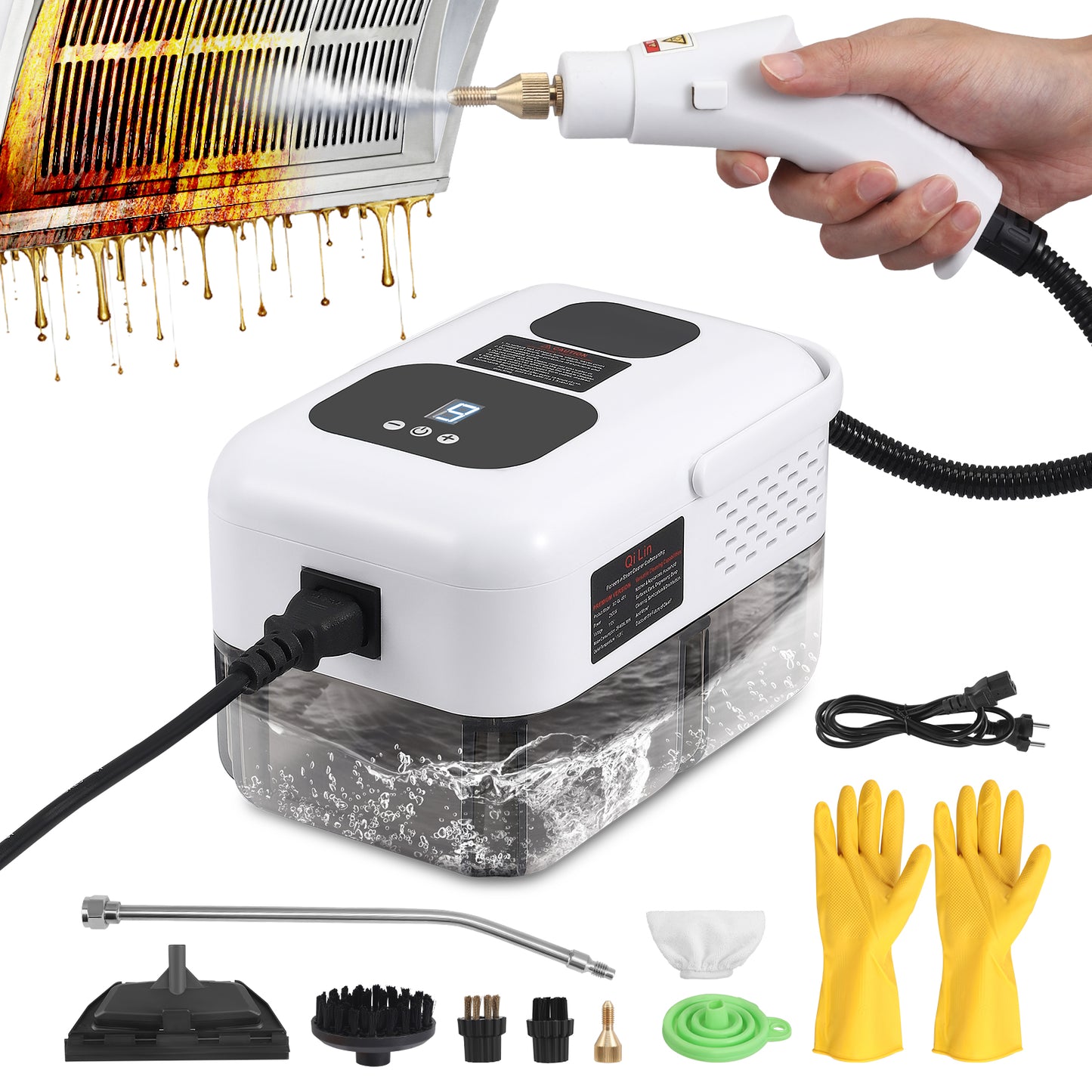 Nettoyeur Vapeur Portable 2500W – Machine Haute Température pour Maison et Voiture