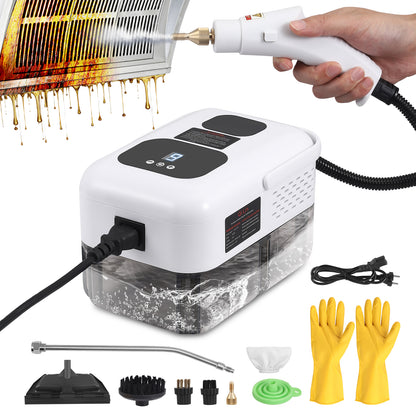 Nettoyeur Vapeur Portable 2500W – Machine Nettoyage Haute Température Maison & Voiture – Élimine Graisses & Bactéries