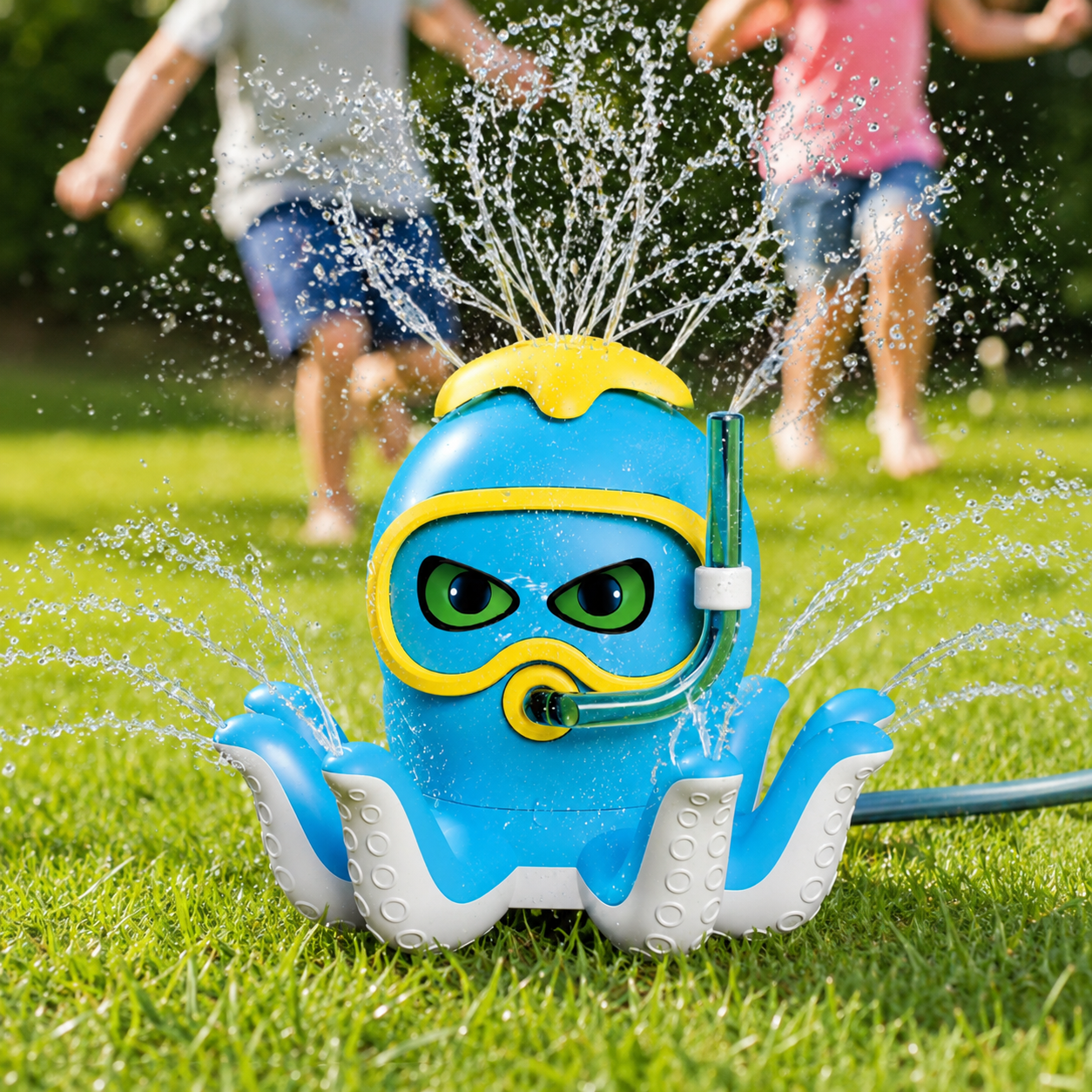 Jouet Pulvérisateur d'Eau Pieuvre Rotative pour Enfants – Arroseur Aquatique de Jardin – Fontaine d'Eau Extérieure – Jeu d'Été Piscine et Plage – Cadeau Garçon Fille