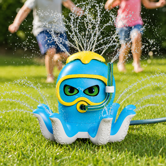 Jouet Pulvérisateur d'Eau Pieuvre Rotative pour Enfants – Arroseur Aquatique de Jardin – Fontaine d'Eau Extérieure – Jeu d'Été Piscine et Plage – Cadeau Garçon Fille