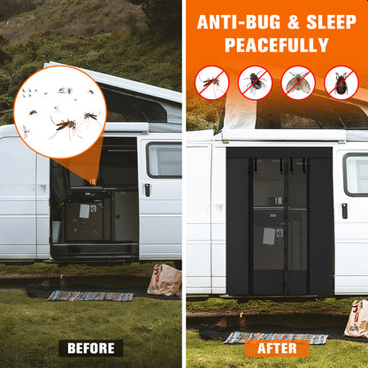 Moustiquaire Magnétique pour Porte Coulissante VW T5 T6 – Protection Anti-Insectes