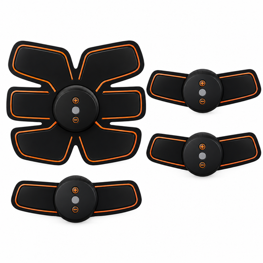 Cinturón abdominal electroestimulador EMS – Musculación de abdominales, brazos y muslos – Aparato de fitness para hombres y mujeres