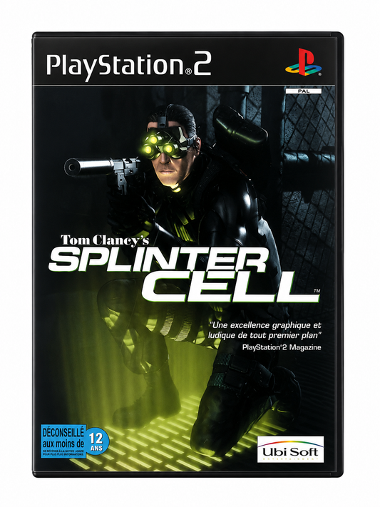 Tom Clancy's Splinter Cell PS2 PlayStation 2 PAL Jeu d'Infiltration Espionnage Action Ubisoft