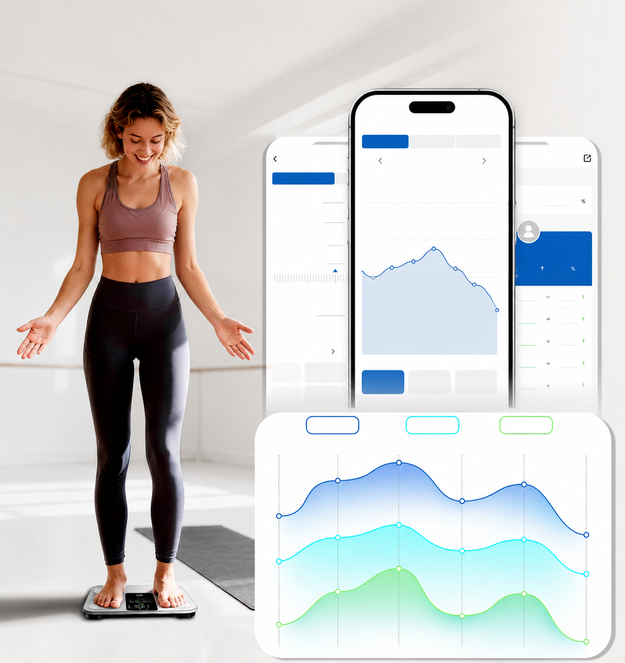Balance Connectée Bluetooth 180 kg – 14 Indicateurs Corporels, IMC, Masse Graisseuse & Musculaire – App iOS & Android