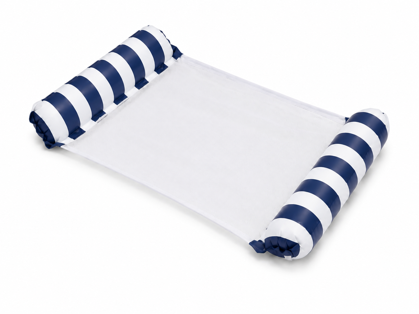 Hamac Gonflable Piscine avec Dossier – Lit Flottant Eau, Chaise Longue Air Mat – Accessoire Été Plage et Piscine – Portable et Confortable